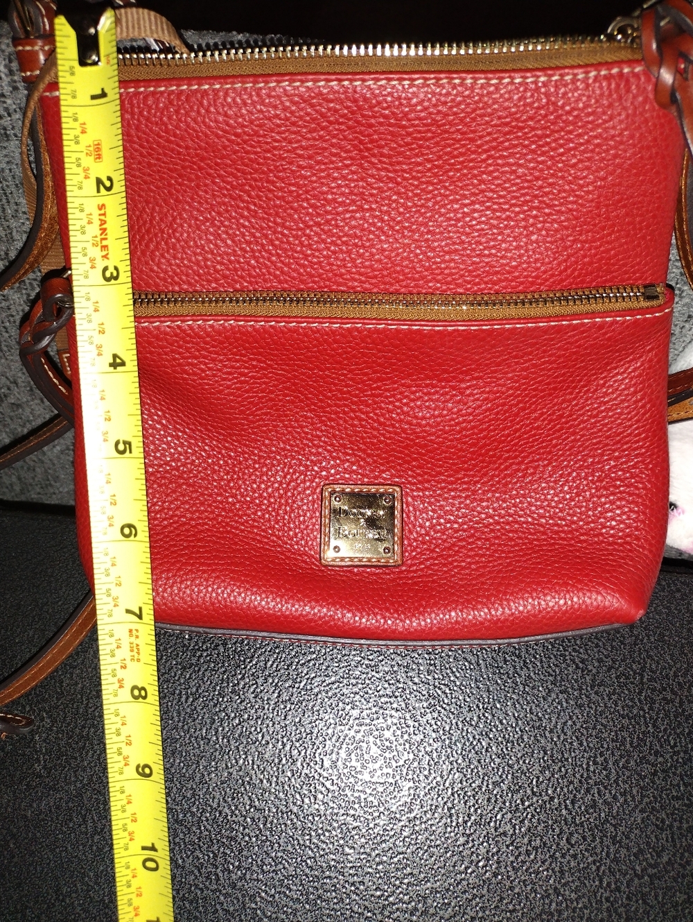 Dooney & Bourke Red Genuine Leather Crossbody